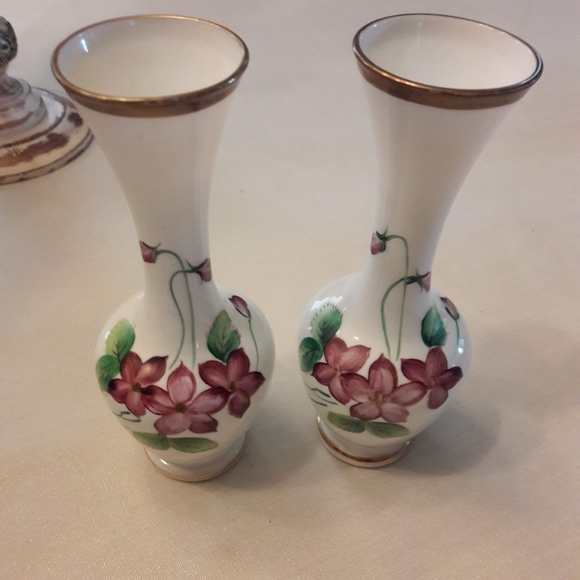 Pair of vintage norcrest bud vases - Picture 1 of 3